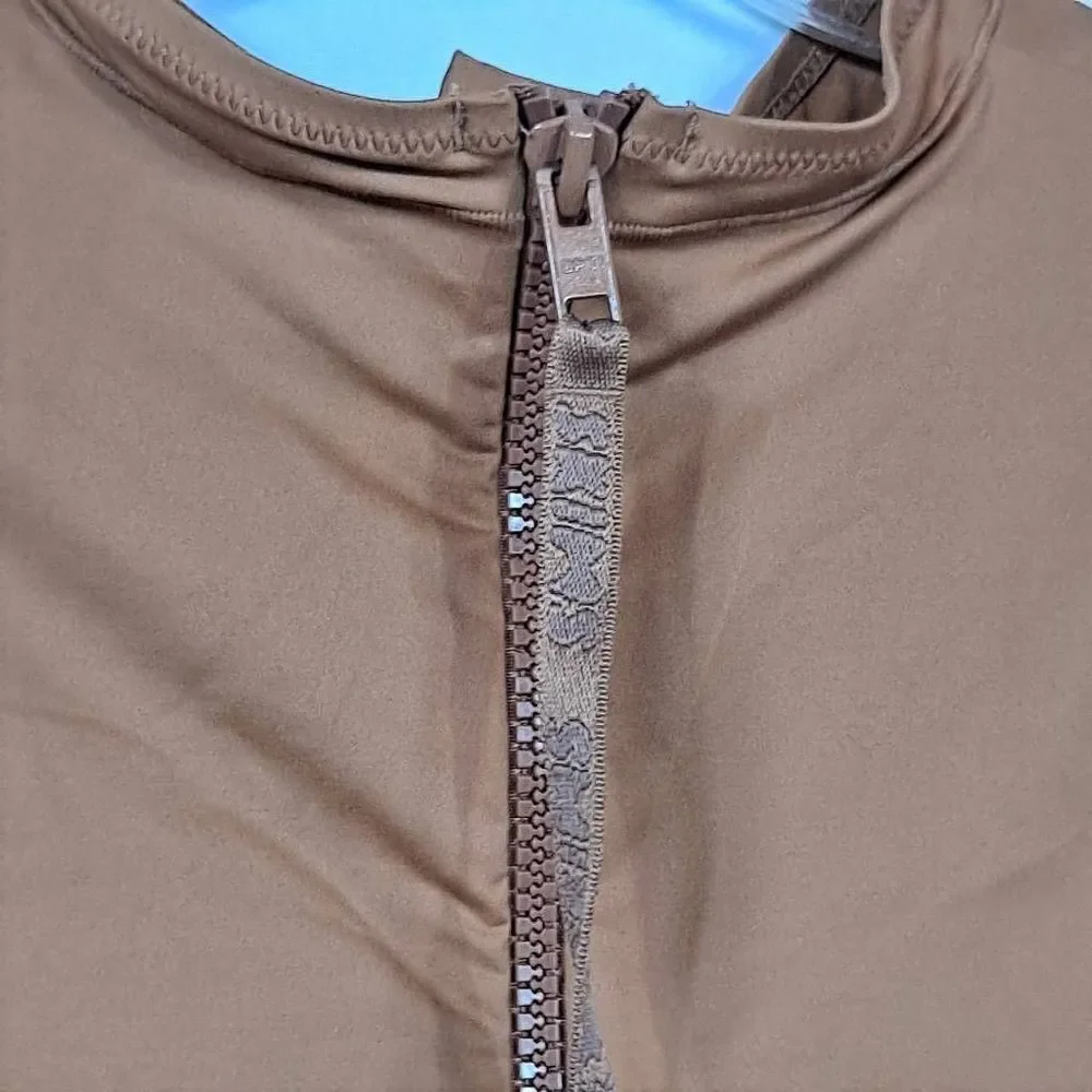 SKIMS‎ Swim mock neck cycle suit. NWT